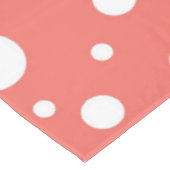 Coral Polka Dot Tafelkleed (Gekanteld)