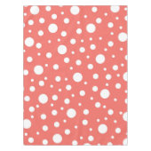Coral Polka Dot Tafelkleed (Voorkant)