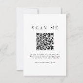 Coral Pop Modern Minimalistisch Abstract RSVP Kaartje (Voorkant)