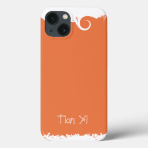 Coral Professional Elegant Modern iPhone 13 Hoesje