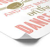 Coral Pucker omhoog en herstel uw haardamestoestel Poster (Hoek)