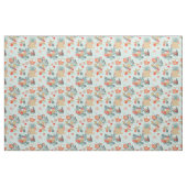 Coral Red en Mint Beach Pattern Stof (Yard (91,4 cm))