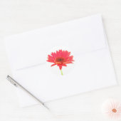 Coral Red Gerbera Daisy Stickers (Envelop)