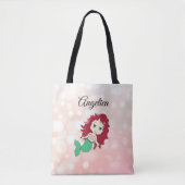 Coral Red Hazard Mermaid Personalized Canvas tas (Voorkant)