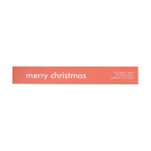 Coral Red Kerstmis | Minimale retouradres (Individueel)