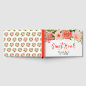 Coral Red Roses with Foliage Gastenboek (Volledig)