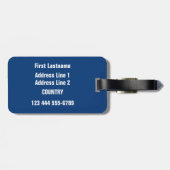 Coral Reef aangepast bagagelabel (Achterkant horizontaal)