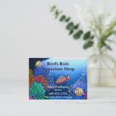 Coral Reef Aquarium Fish Visitekaartje (Staand voorkant)