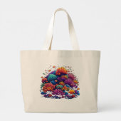 Coral Reef  Design - Jumbo Tote Grote Tote Bag (Achterkant)