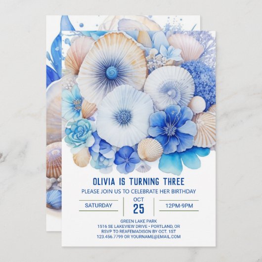 Coral Reef Discovery Boy Verjaardag Kaart (Voorkant / Achterkant)