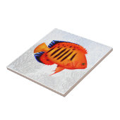 Coral Reef Flame Angelfish Tile Tegeltje (Zijkant)