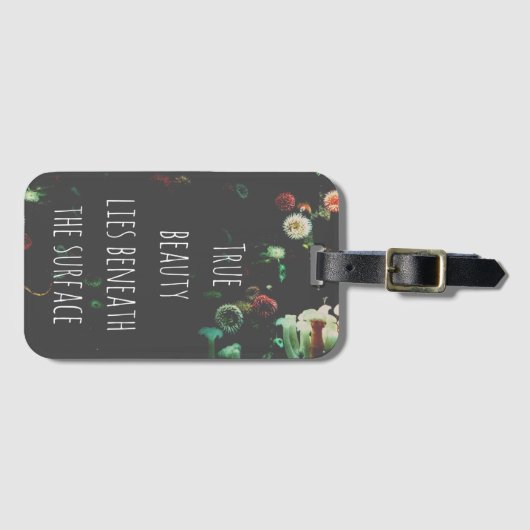 Coral Reef Inspirerend Quote Bagagelabel (Voorkant (horizontaal))