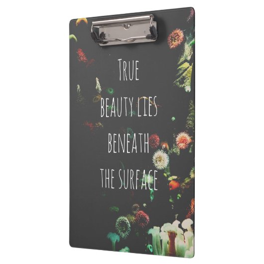 Coral Reef Inspirerend Quote Klembord (Links)