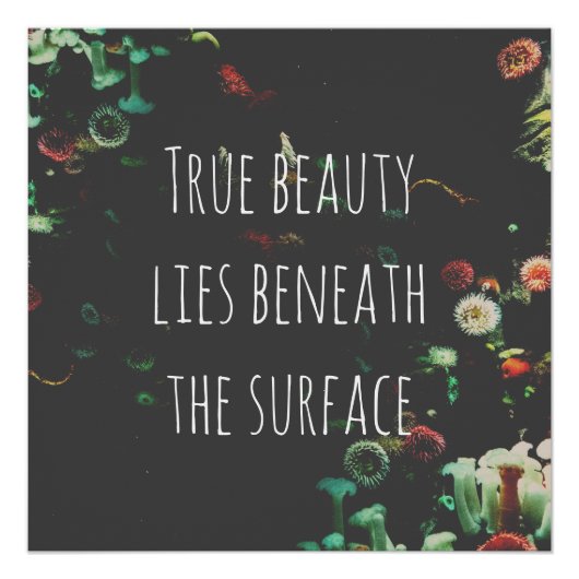 Coral Reef Inspirerend Quote Perfect Poster (Voorkant)