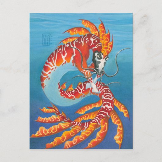 Coral Reef Kelpi Briefkaart (Voorkant)