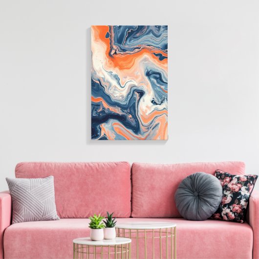 Coral Reef Nebula Canvas Afdruk (Insitu (Woonkamer))