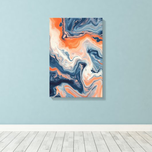 Coral Reef Nebula Canvas Afdruk (Insitu (Houten vloer))