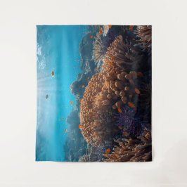 Coral Reef Ocean Tapestry Wandkleed