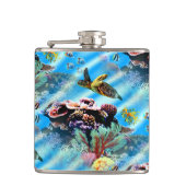 Coral Reef Ocean Zee Life Turtle Tropical Fish Heupfles (Voorkant)