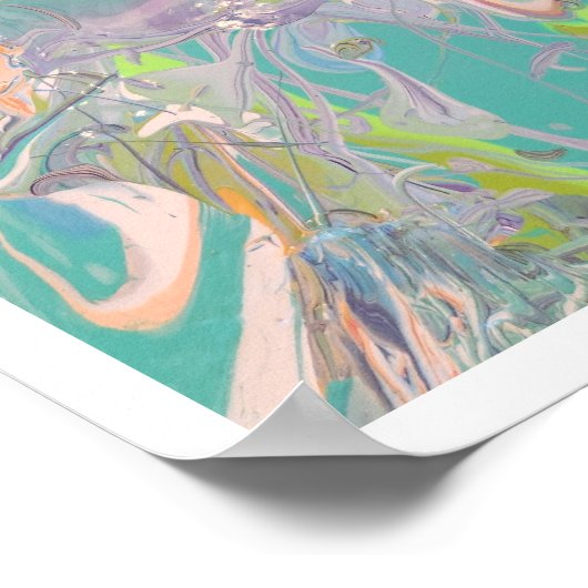 Coral Reef Splash Open Editie Poster (Hoek)