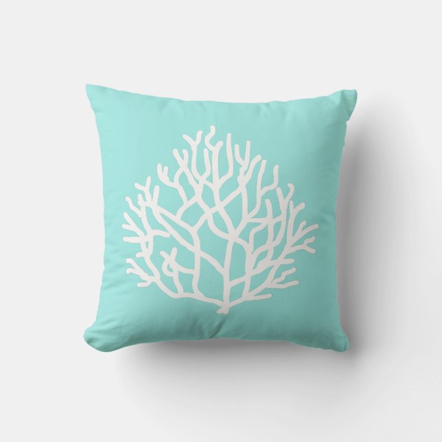 Coral Reef strand aangepaste kleuren  Kussen (Voorkant)