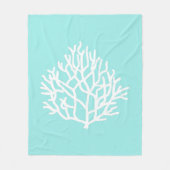 Coral Reef strandkleuren Fleece Deken (Voorkant)