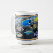 Coral Reef Tropical Fish Assembly Coffee Mok (Voorkant links)