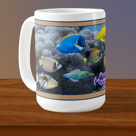 Coral Reef Tropical Fish Assembly Coffee Mok