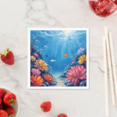 Coral Reef Under the Sea Ocean Painting Servet (Insitu)