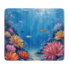 Coral Reef Under the Sea Ocean Painting Snijplank