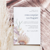 Coral Reef Wedding Invitation Kaart