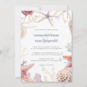 Coral Reef Wedding Invitation Kaart (Voorkant)
