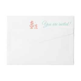 Coral Reef Wraparound Return Label | wit