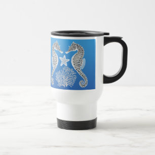 Coral Reef Zee Horse Starfish Travel Mug Reisbeker