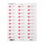 Coral Return Address Label (Full Sheet)