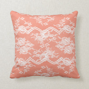 Coral Romantic Lace Kussen