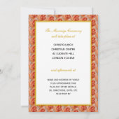 CORAL ROOS Elegant Floral WEDING Christelijk Kaart (Achterkant)