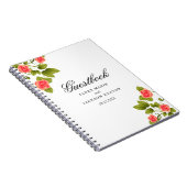 Coral Roos Flower Wedding - Gastboek Notitieboek (Rechterzijde)