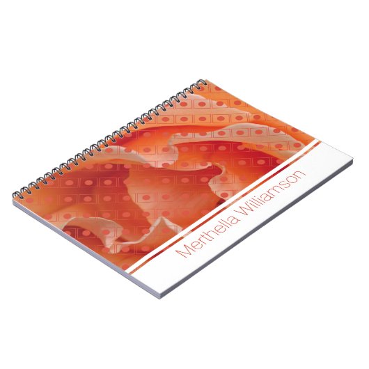 Coral Roos Polka Dot Custom Notitieboek Journal (Linkerzijde)