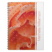 Coral Roos Polka Dot Custom Notitieboek Journal (Voorkant)