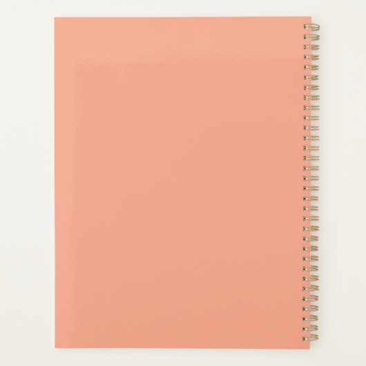 Coral Rose Planner (Achterkant)