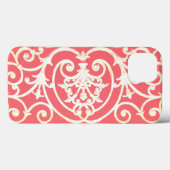 Coral scrollwerk patroon Case-Mate iPhone hoesje (Achterkant (horizontaal))