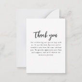 Coral & Seashell strand Wedding Note Kaart Notitiekaartje (Achterkant)