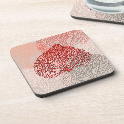 Coral Shadow Bier Onderzetter (Linkerzijde)