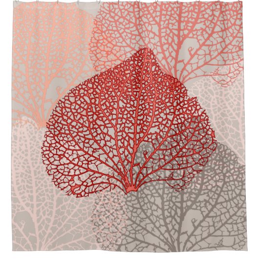 Coral Shadow Douchegordijn (Voorkant)