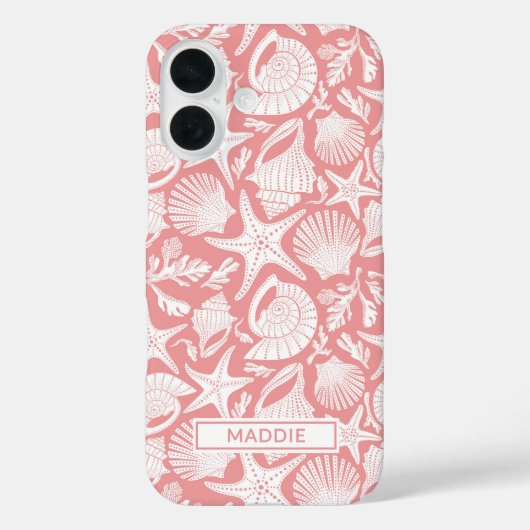 Coral Shells Personalized Case-Mate iPhone Case (Achterkant)