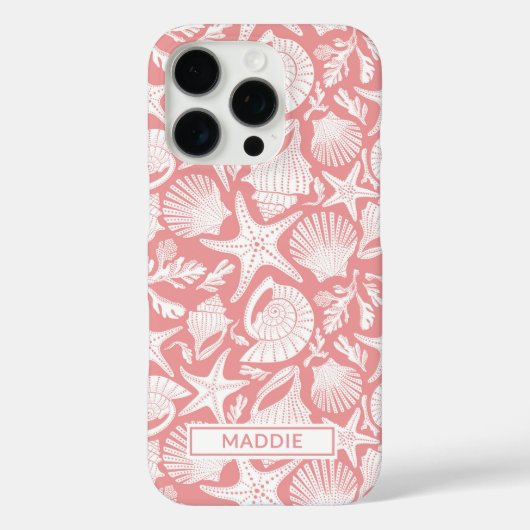 Coral Shells Personalized Case-Mate iPhone Case (Achterkant)