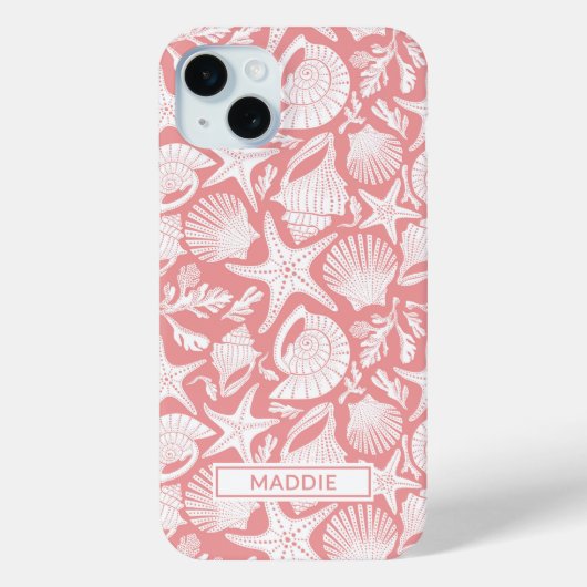 Coral Shells Personalized Case-Mate iPhone Case (Achterkant)