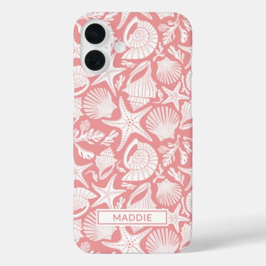Coral Shells Personalized Case-Mate iPhone Case (Achterkant)