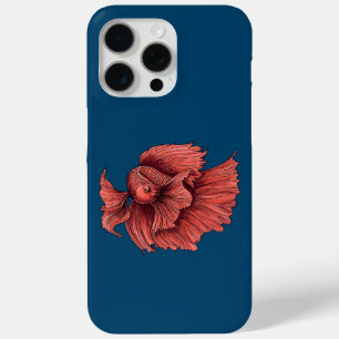 Coral Siamese gevechten iPhone 15 Pro Max Hoesje